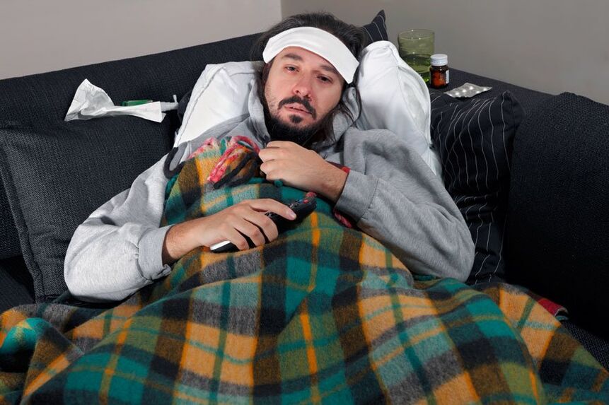 Virusinfektion als Ursache einer Prostatitis.